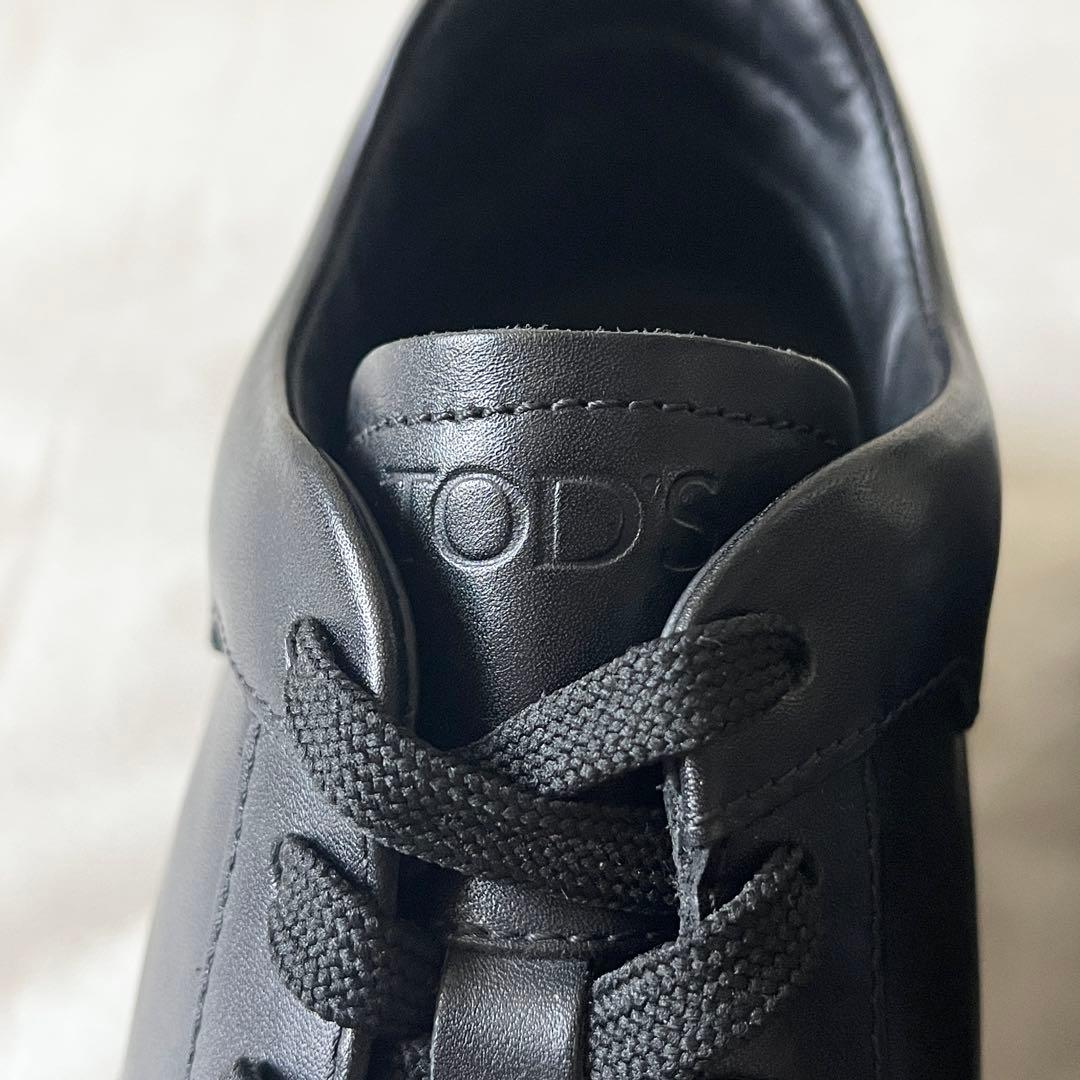 新品未使用✨　TOD's　トッズ　レザースニーカー　レースアップ　ブラック — image 5