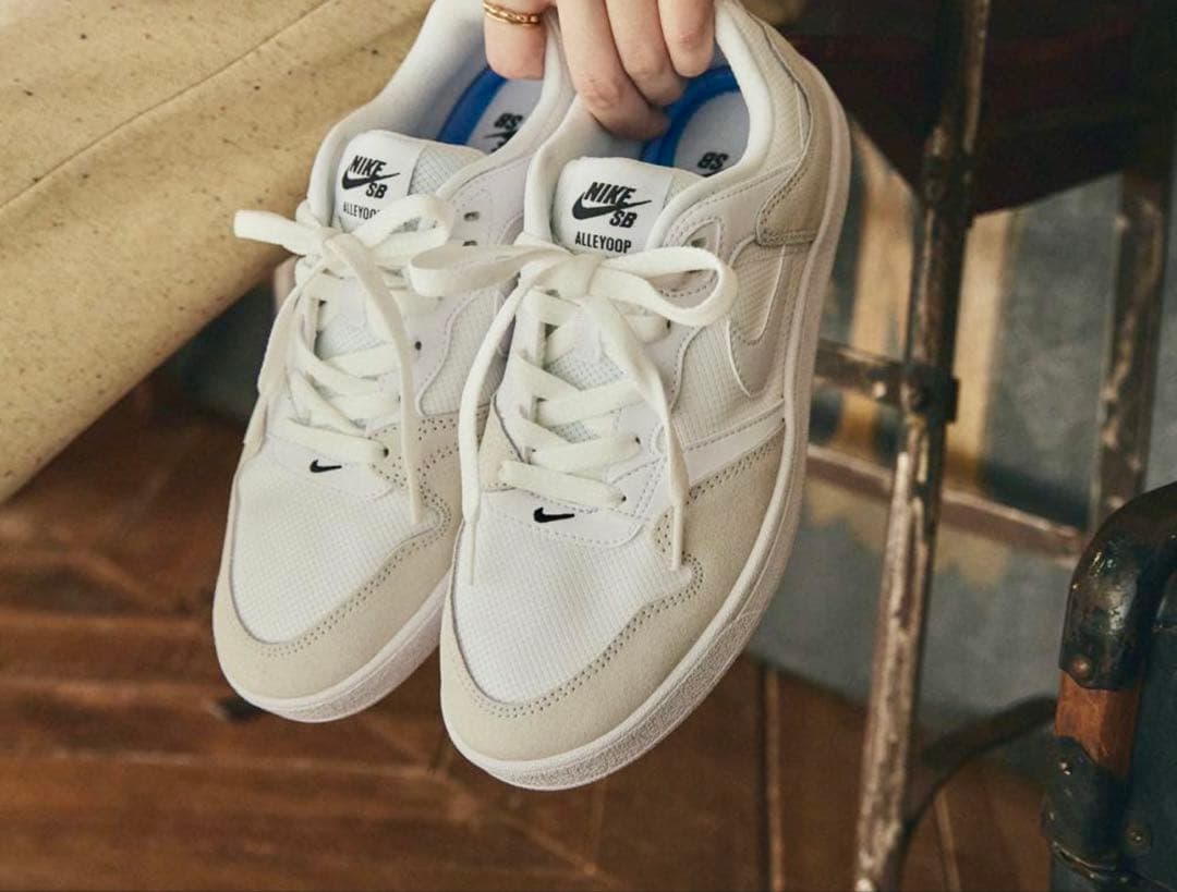 新品　Nike　ナイキ SB アリウープ スケートボードシューズ　ホワイト — image 3