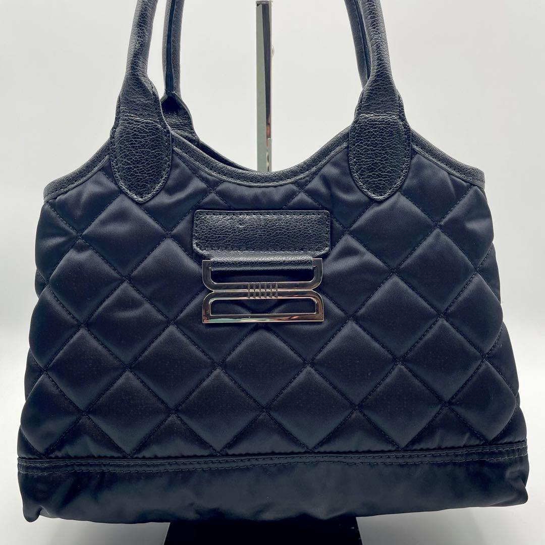 【極美品】DAKS ダックス ハンドバッグ キルティング チェック ナイロン — image 2