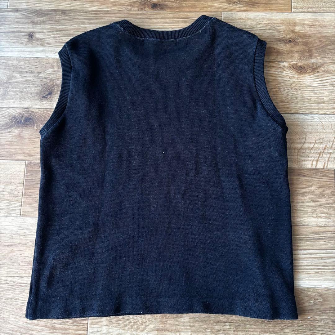 【USED】CAMBIO ニットベスト　M 綿麻混合 — image 4