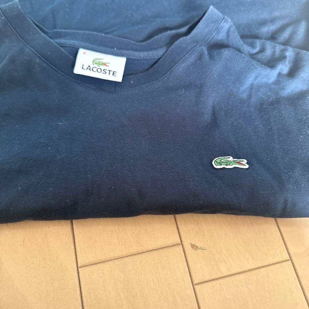 LACOSTE ネイビー 半袖Tシャツ サイズ4 — image 4