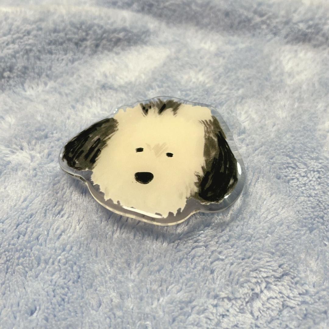 犬型 スマホグリップ 可愛い 犬 いぬ シープドッグ NE0116 — image 4