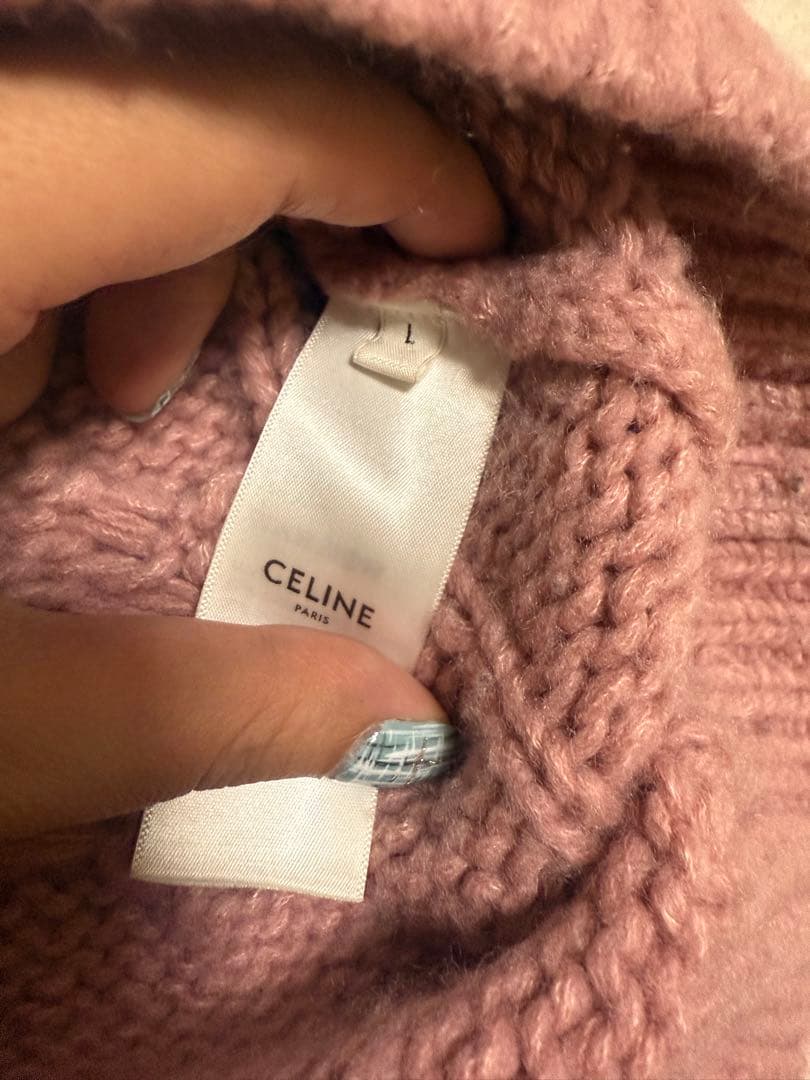 CELINE セリーヌ ケーブル ニット 厚手 カシミヤ — image 4