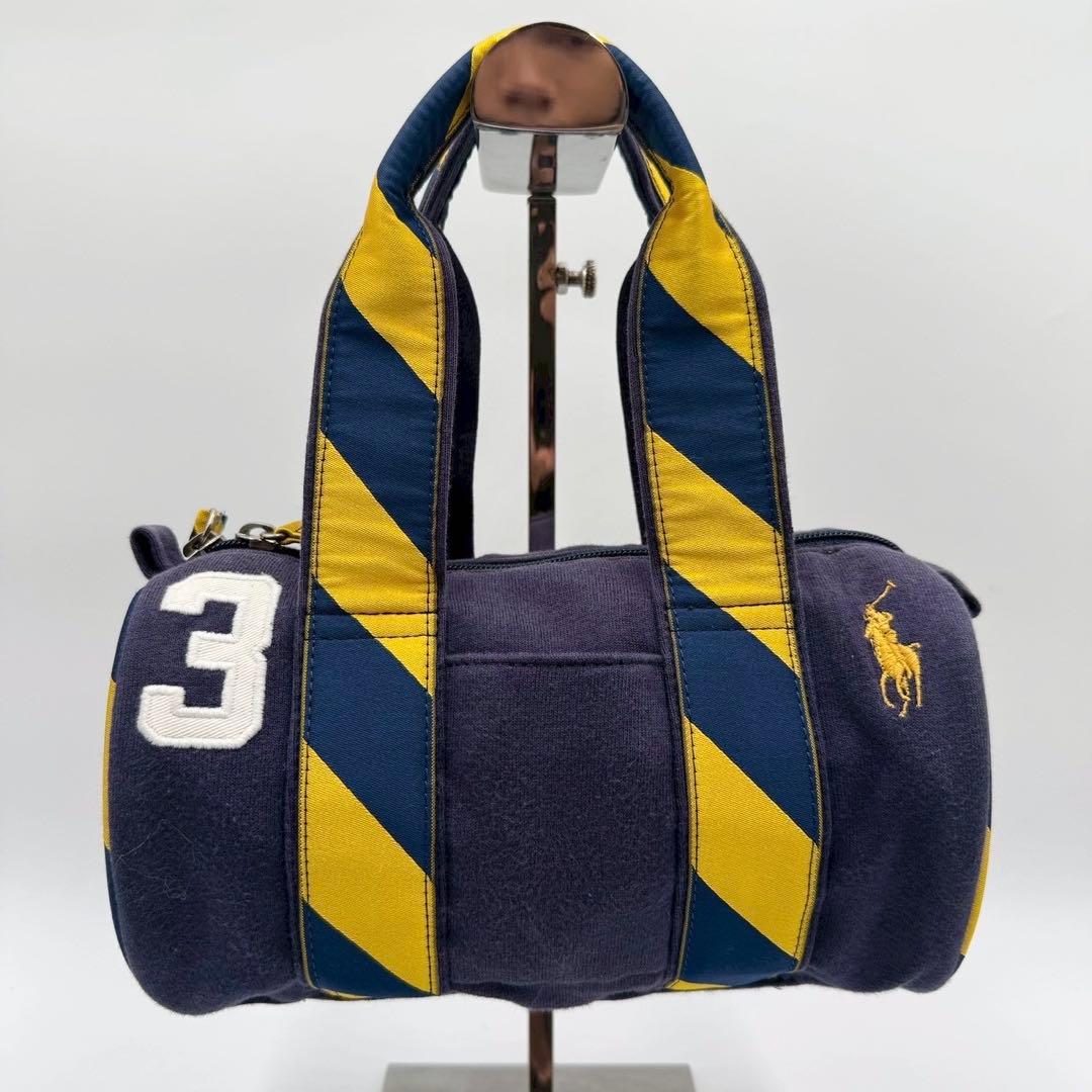 Polo Ralph Lauren ミニボストンバッグ ネイビー イエロー — image 2