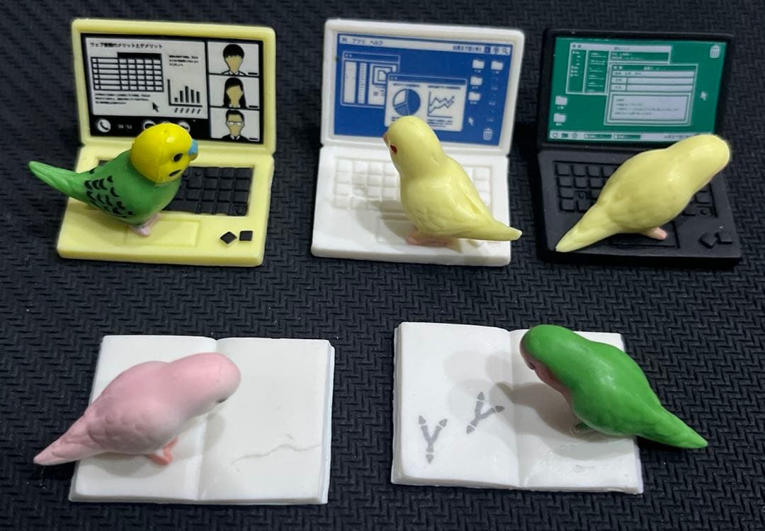 テレワークじゃまインコ 5種類 インコ パソコン ガチャ — image 2
