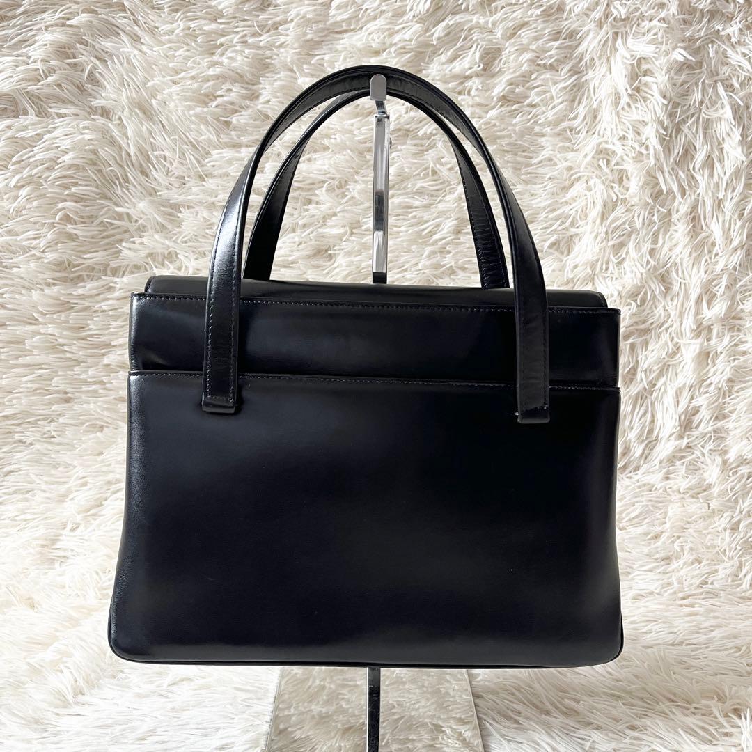 美品✨GUCCI グッチ　冠婚葬祭　ハンドバッグ　ブラック　フォーマル　レザー — image 2