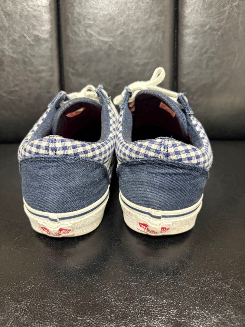 VANS Old Skool ネイビー ギンガムチェック スニーカー — image 4
