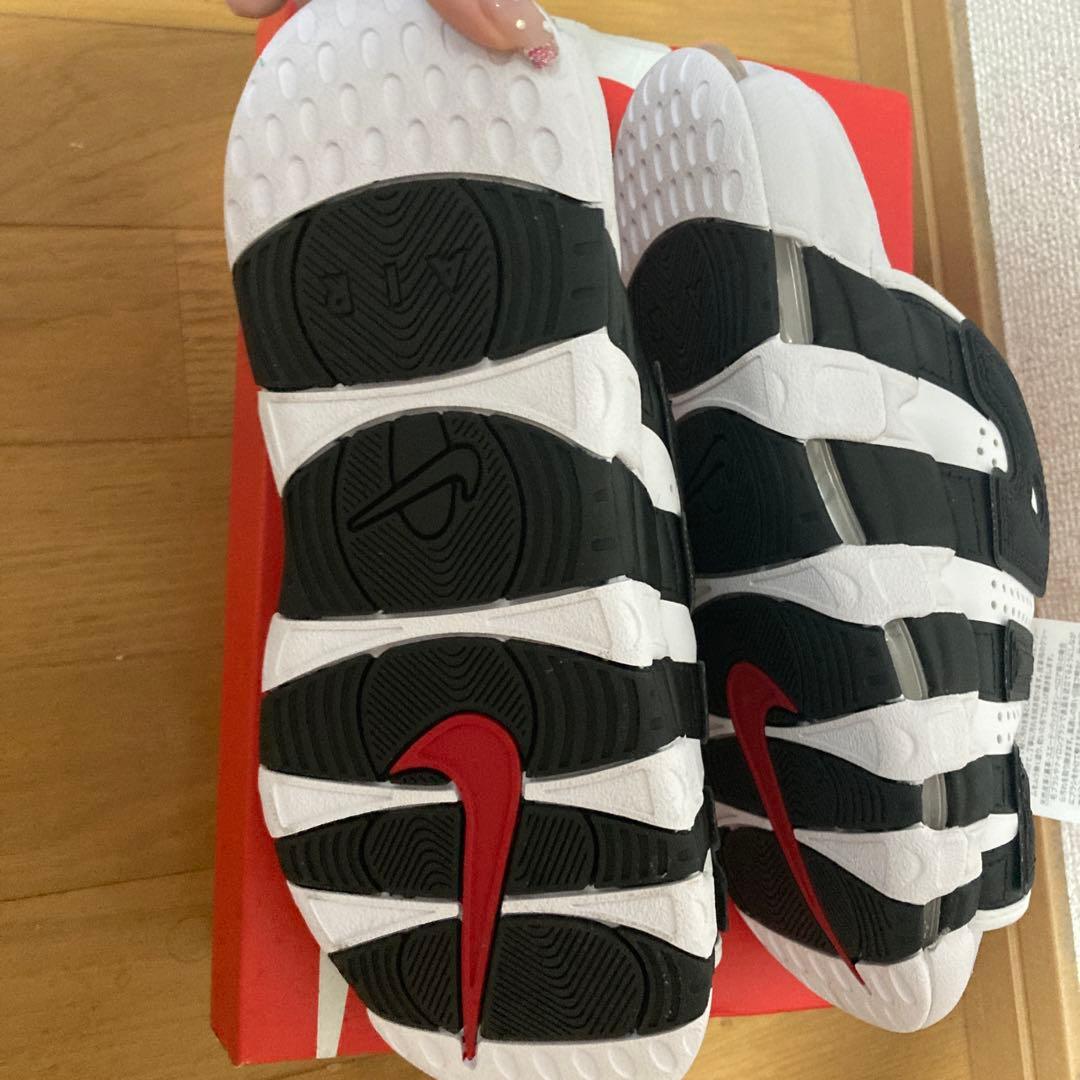 NIKE AIR MORE UPTEMPO SLIDE ホワイト ブラック — image 3