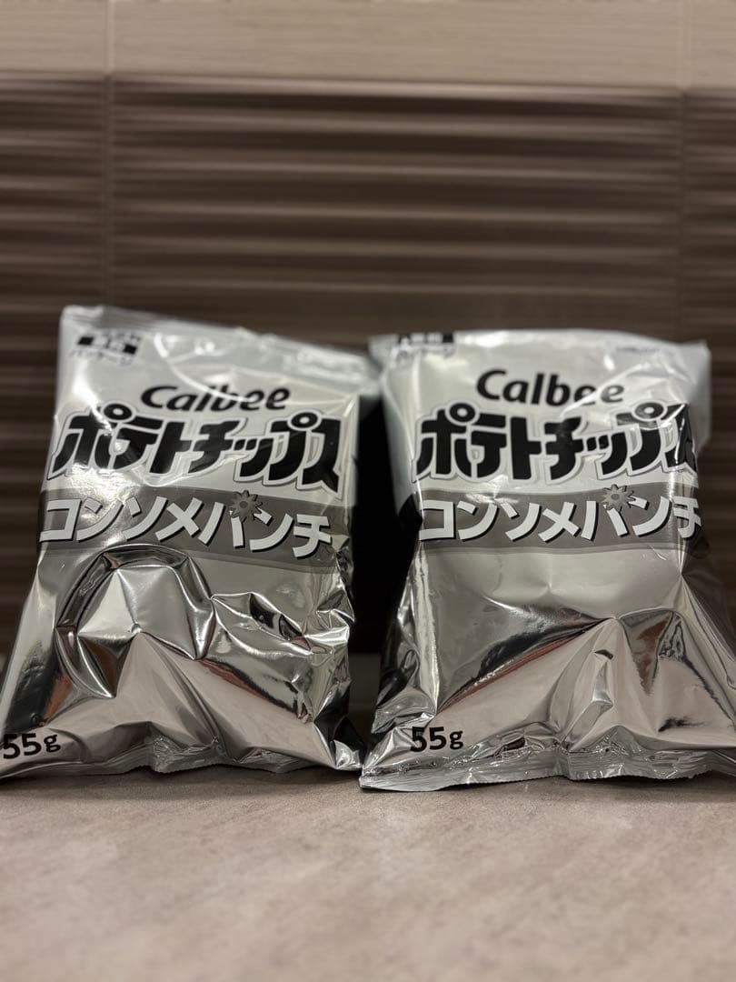 【Calbee ポテトチップス4袋セット】 のりしお×2 コンソメ×2 全55g — image 3