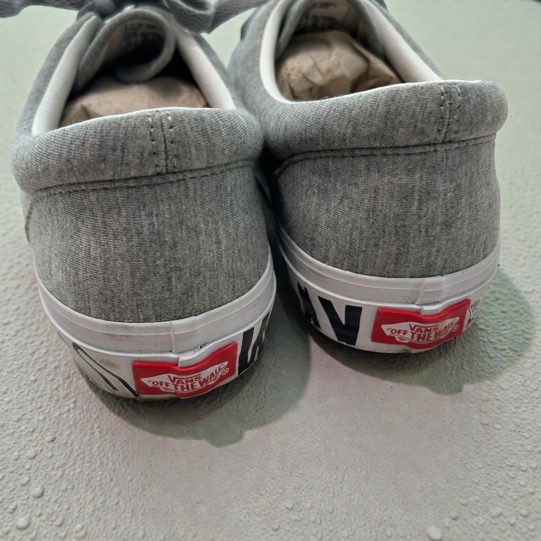 希少 レミレリーフ 別注 VANS エラ 28cm グレー 手描きロゴ — image 4