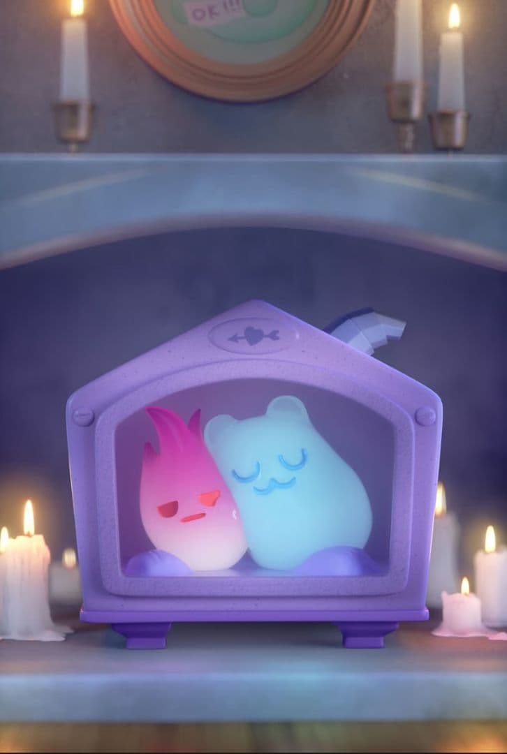 新品同様シンウーshinwooゴーストベアハウスWARMHUG暖炉型フィギュア — image 4