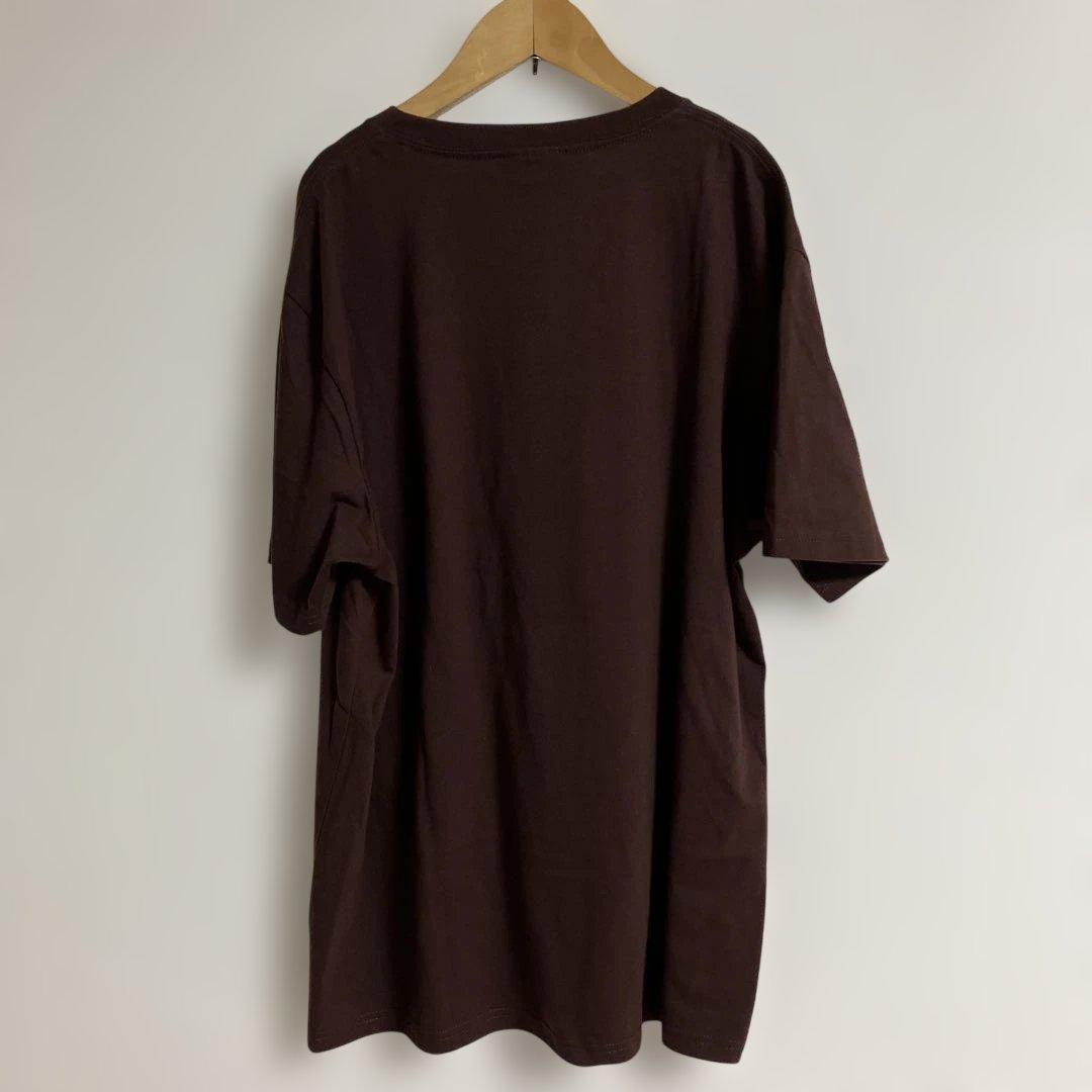 美品　チョコボール　キョロちゃん　刺繍　Tシャツ　L Lサイズ　ブラウン — image 5
