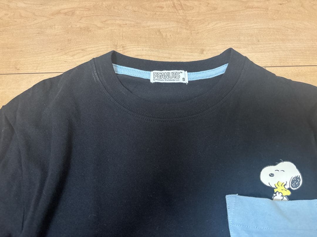 【新品未着用】PEANUTS スヌーピー 長袖Tシャツ 黒 — image 3