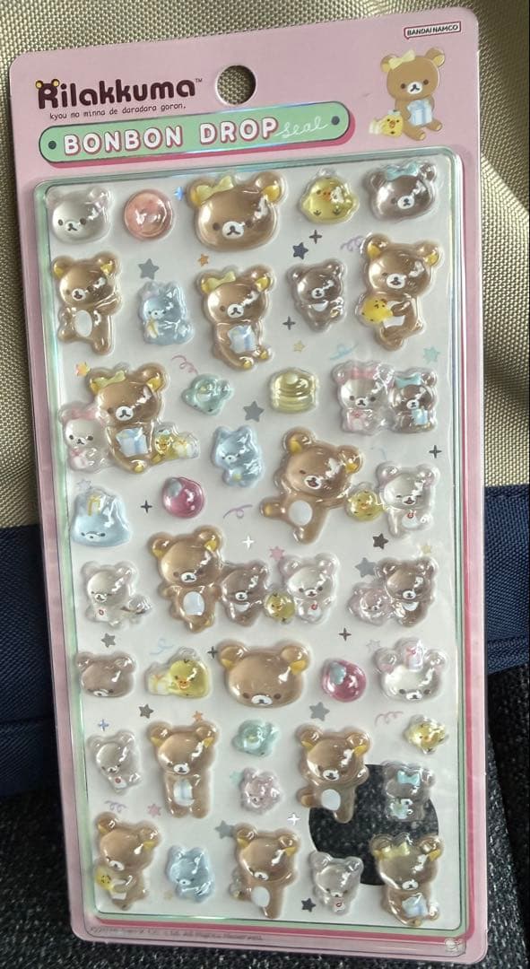 正規品　リラックマ BONBON DROP シール 2枚　ボンボンドロップシール — image 2