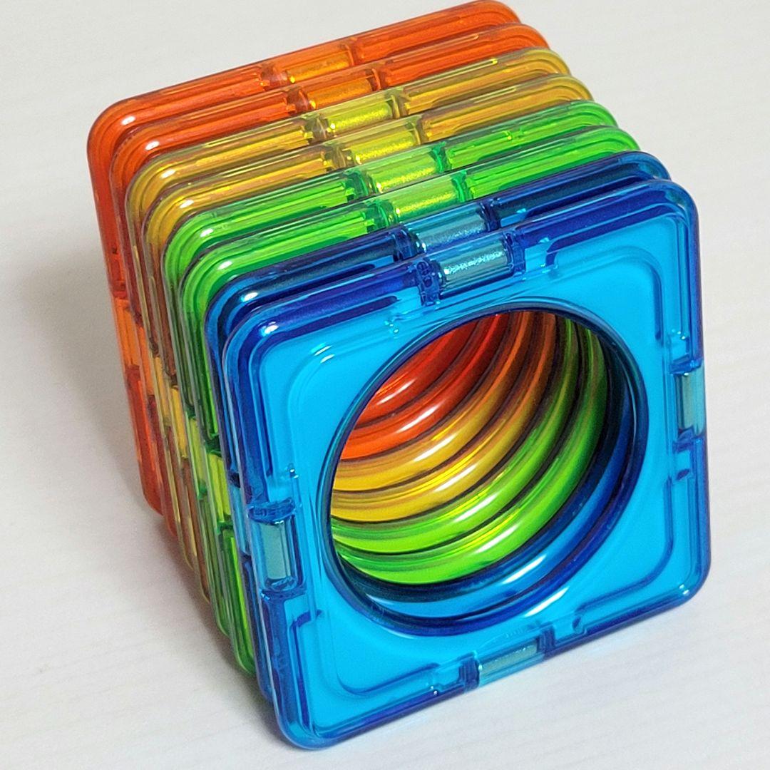 美品・正規品 マグフォーマー 丸窓付き四角形 8ピースセット — image 2