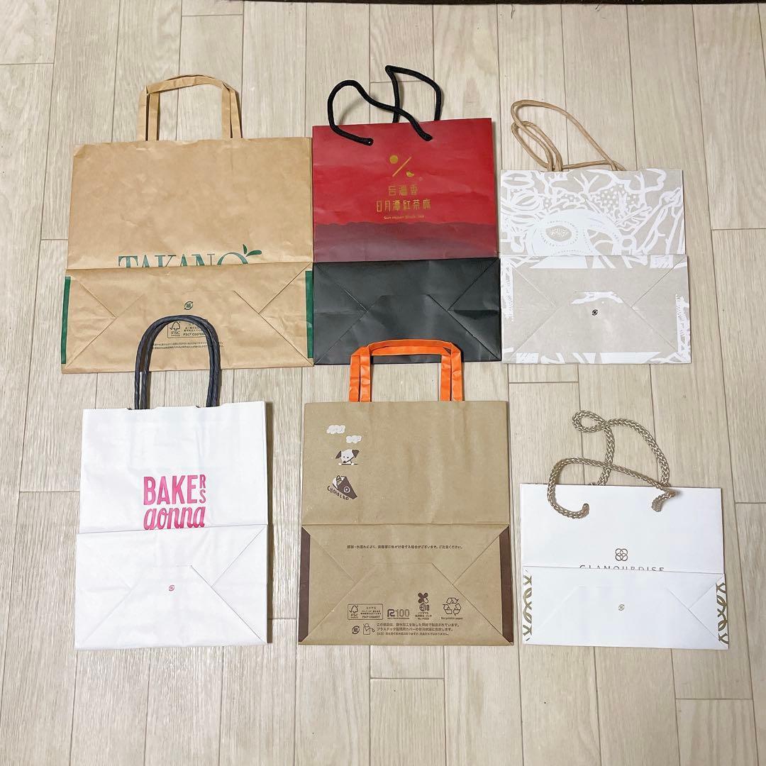 フード系 ショップ紙袋 6点セット — image 2