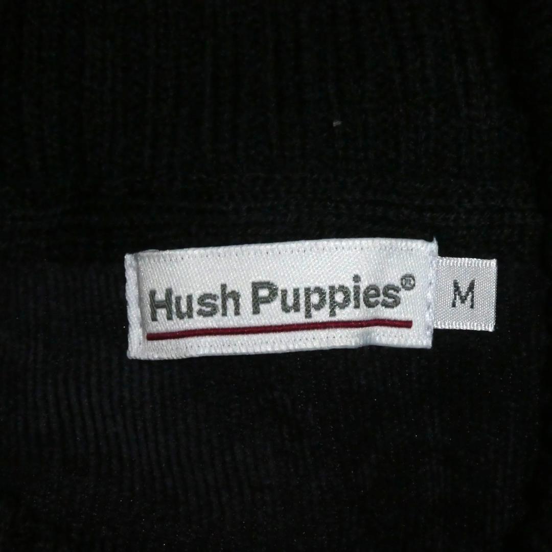 【レトロ】ハッシュパピー ショールカラー ニット セーター 総柄 紺 M 古着 — image 3