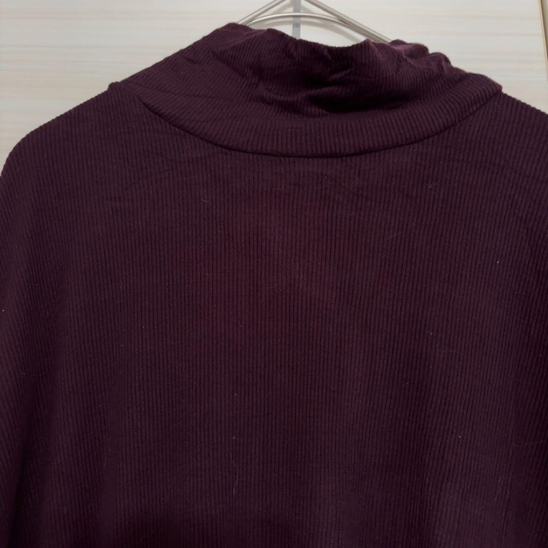 ジョーンズニューヨーク長袖 タートルネック ボルドー XL カットソー　薄手 — image 5