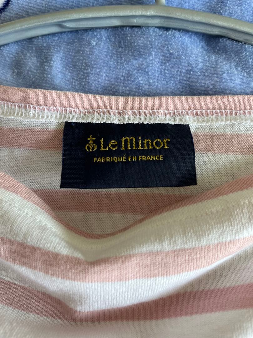 新品・未使用タグ付【Le Minor】ルミノア　ビッグシルエットボーダーTシャツ — image 4