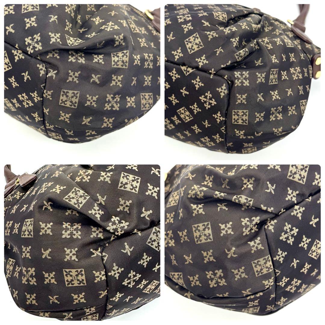 ✨極美品✨ラシット トート ハンドバッグ 肩掛け モノグラム ナイロン こげ茶 — image 5