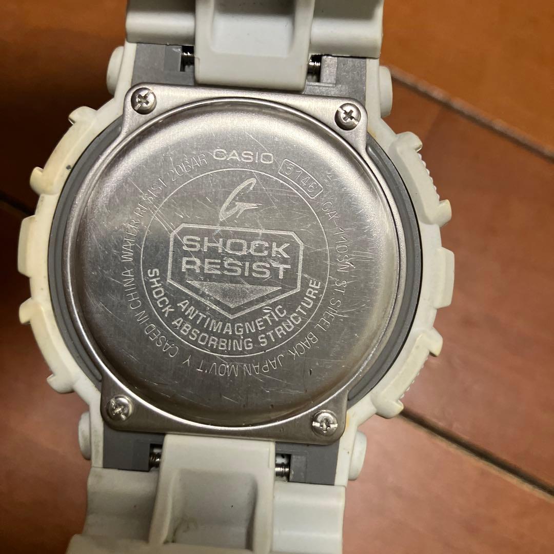 ジャンク品 CASIO G-SHOCK GA-110SN 本体 ホワイト — image 3