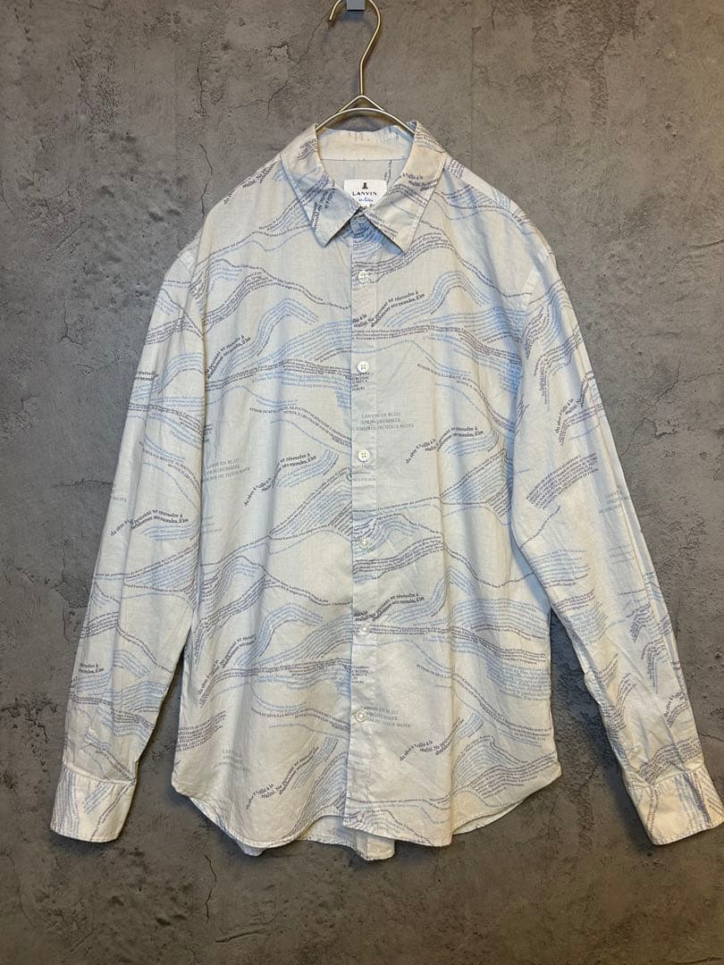 LANVIN en Bleu ランバンオンブルー　メンズ　長袖シャツ　Sサイズ — image 2