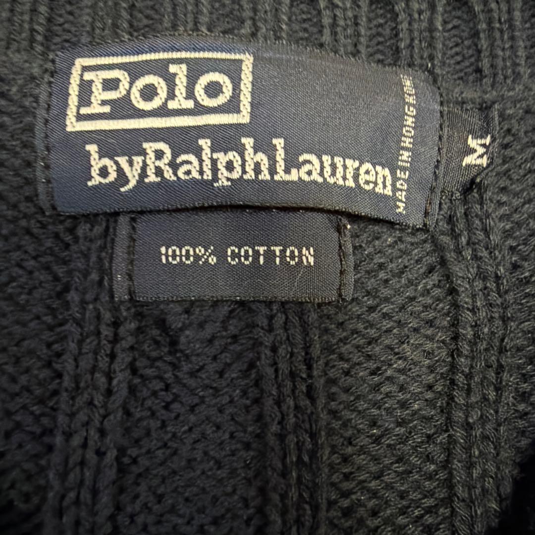 Polo by Ralph Lauren ケーブルニット セーター ネイビーM — image 3