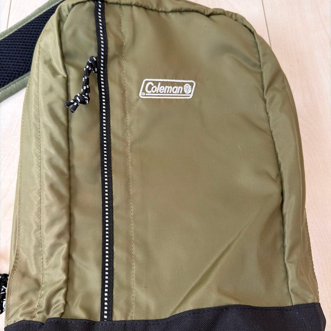 【美品】コールマン Coleman ワンショルダーバッグ ボディバッグ カーキ — image 2
