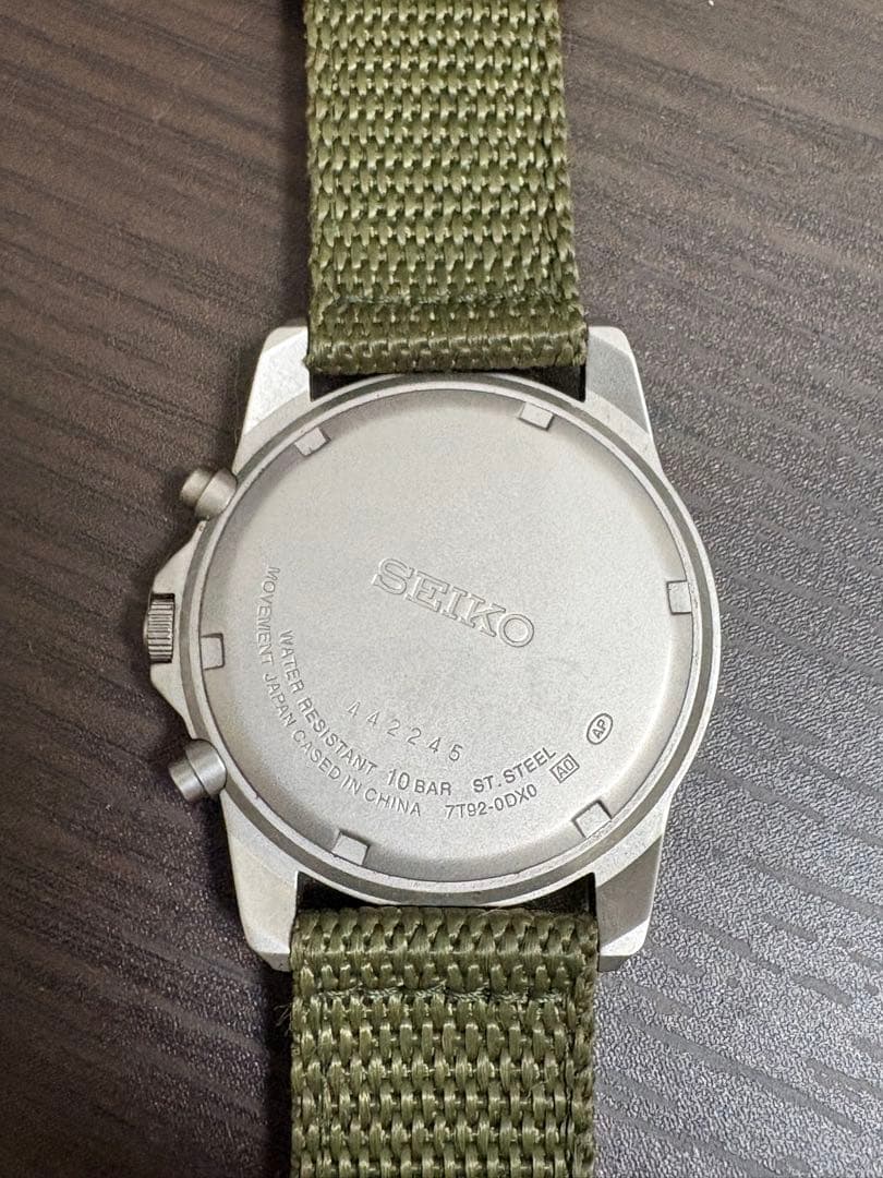 SEIKO CHRONOGRAPH 100M ミリタリーウォッチ 本体のみ — image 5