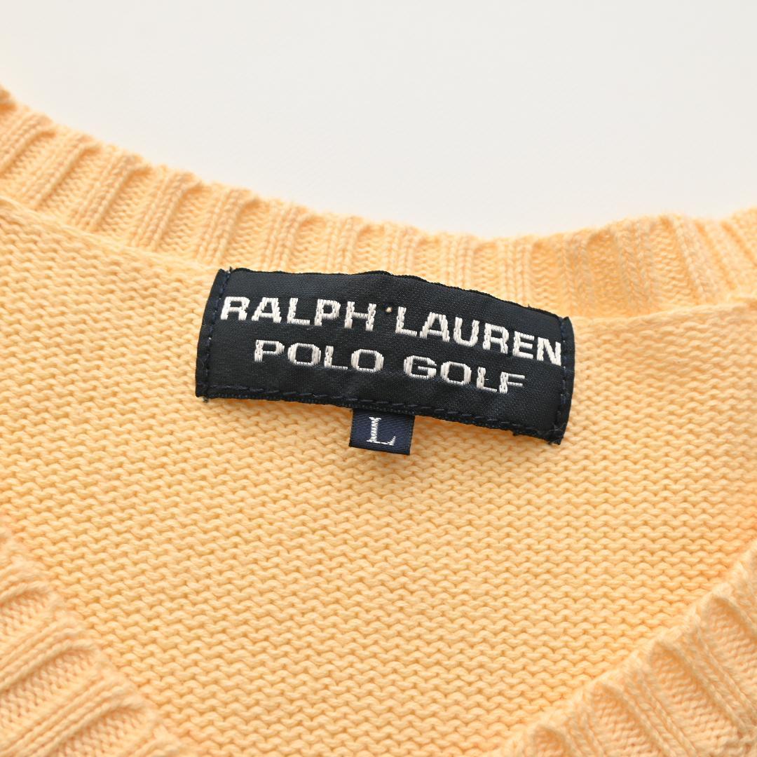 POLO GOLF RALPH LAUREN ポロ ゴルフ ニット L イエロー — image 5