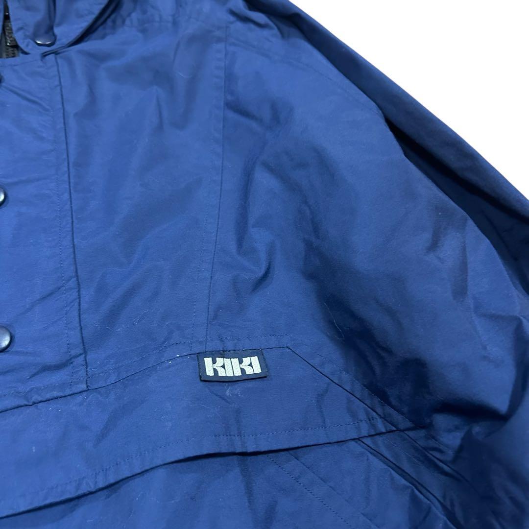 90s vintage ドローコード アノラックジャケット ネイビー ナイロン — image 4