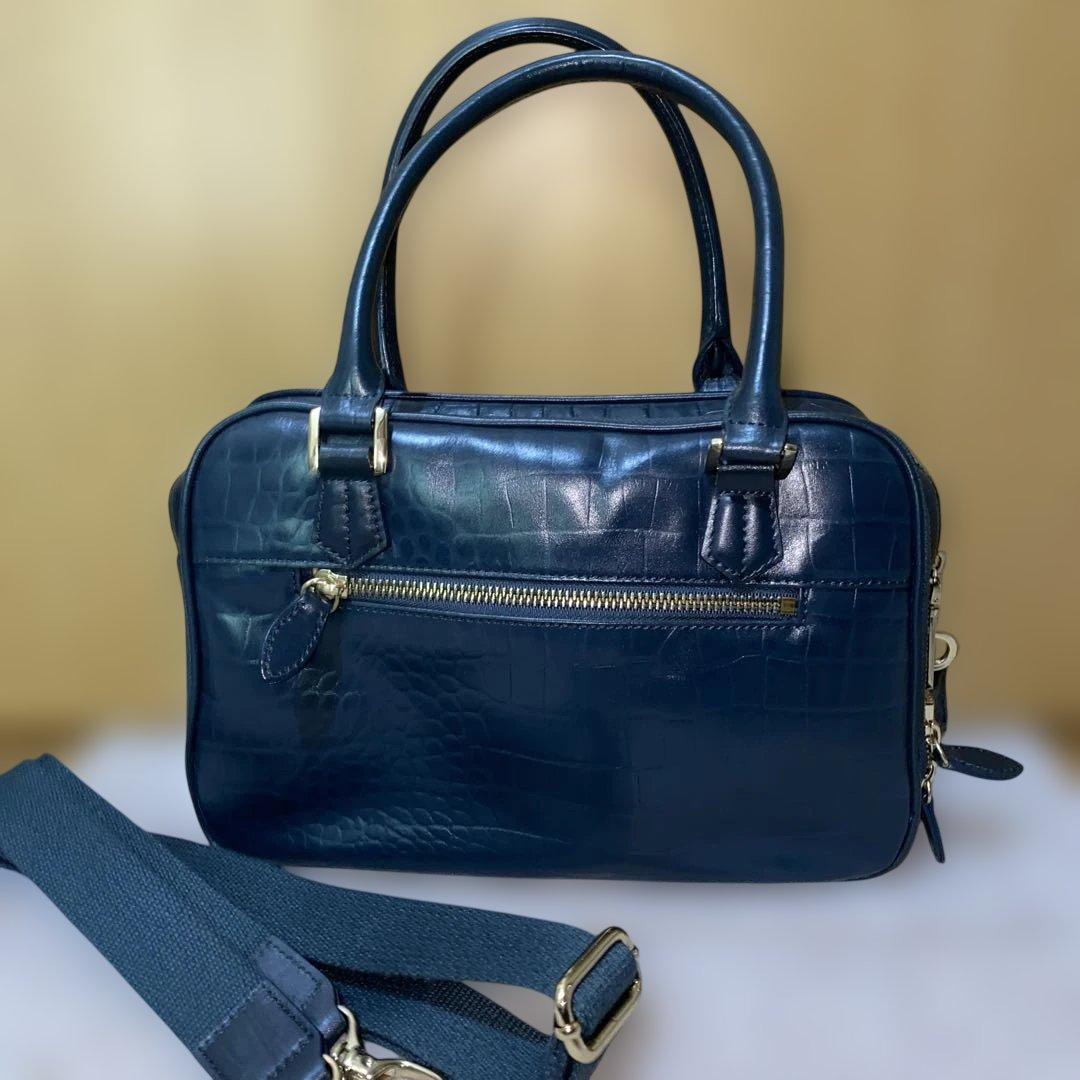 Falchi NEW YORK ハンドバッグ　クロコ調 — image 2