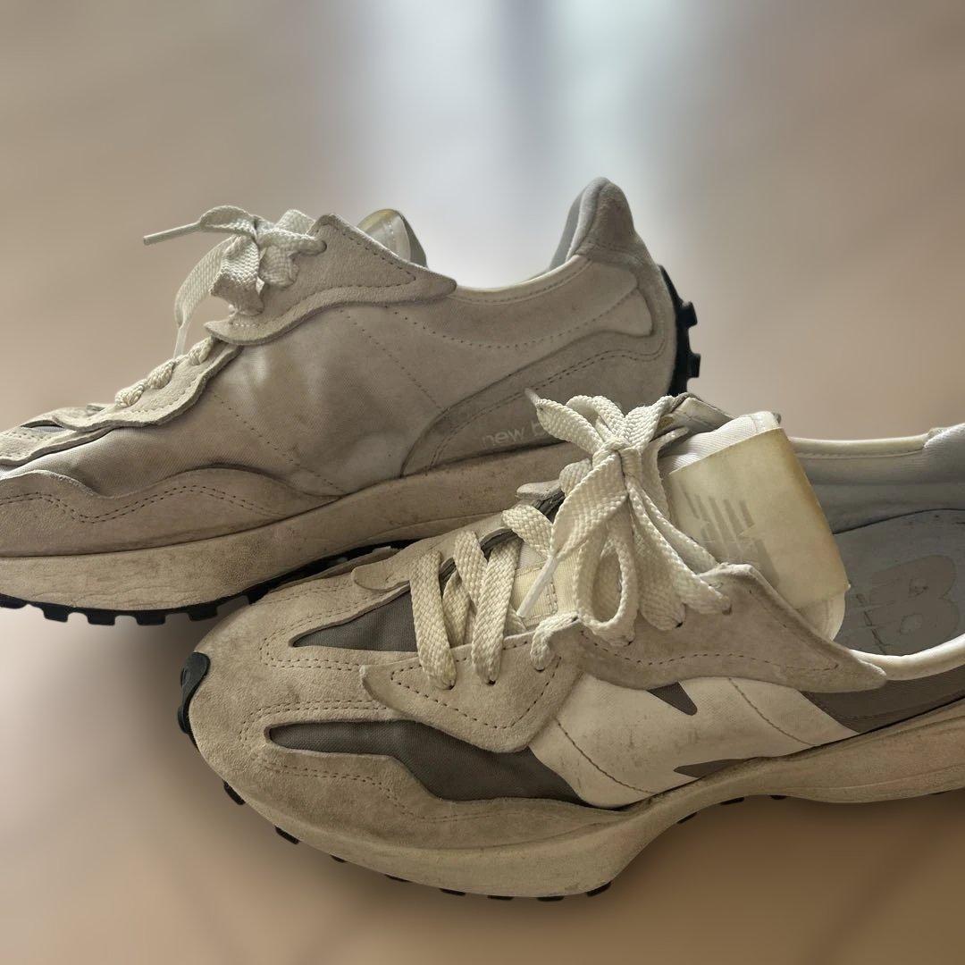 New Balance 327 スニーカー ホワイト グレー — image 3