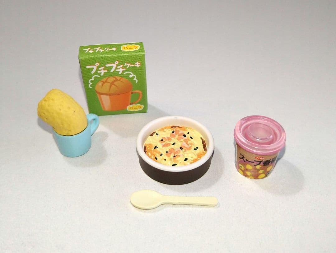 リーメント　ミニチュア　電子レンジと食品セット — image 5