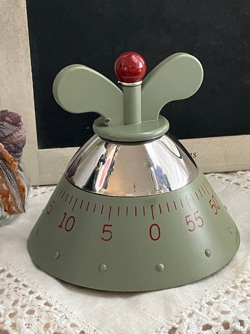 《ALESSI》ボロボロでも現役です！キッチンタイマー アナログ式 ブルー — image 2