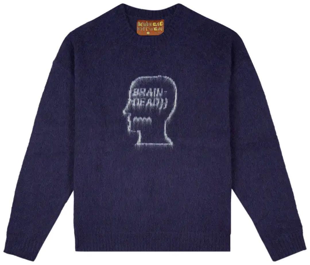 Brain Dead ニット セーター ネイビー — image 3