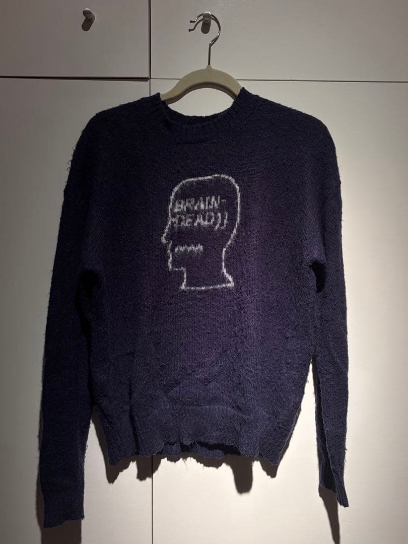 Brain Dead ニット セーター ネイビー — image 5