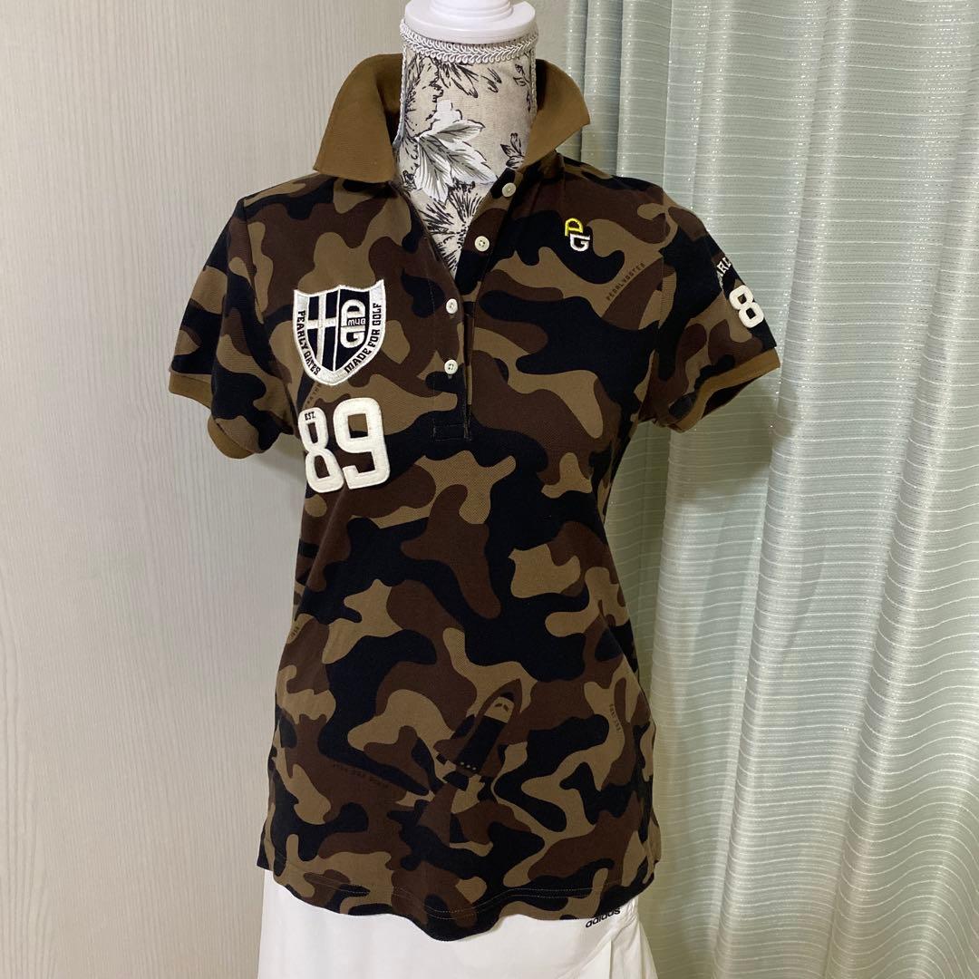 PEARLY GATES パーリーゲイツ 迷彩 カモフラ 半袖ポロシャツ S — image 2