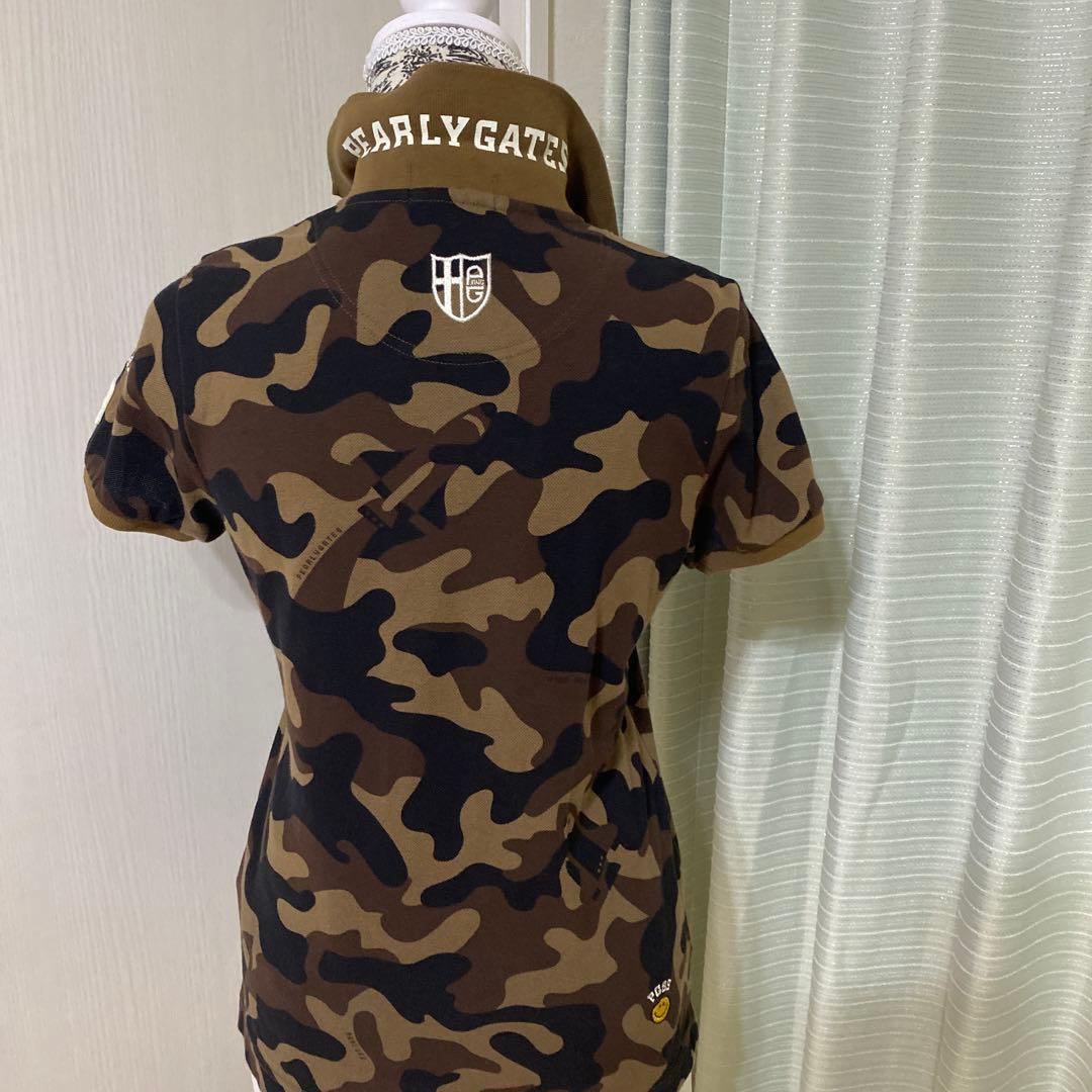 PEARLY GATES パーリーゲイツ 迷彩 カモフラ 半袖ポロシャツ S — image 4