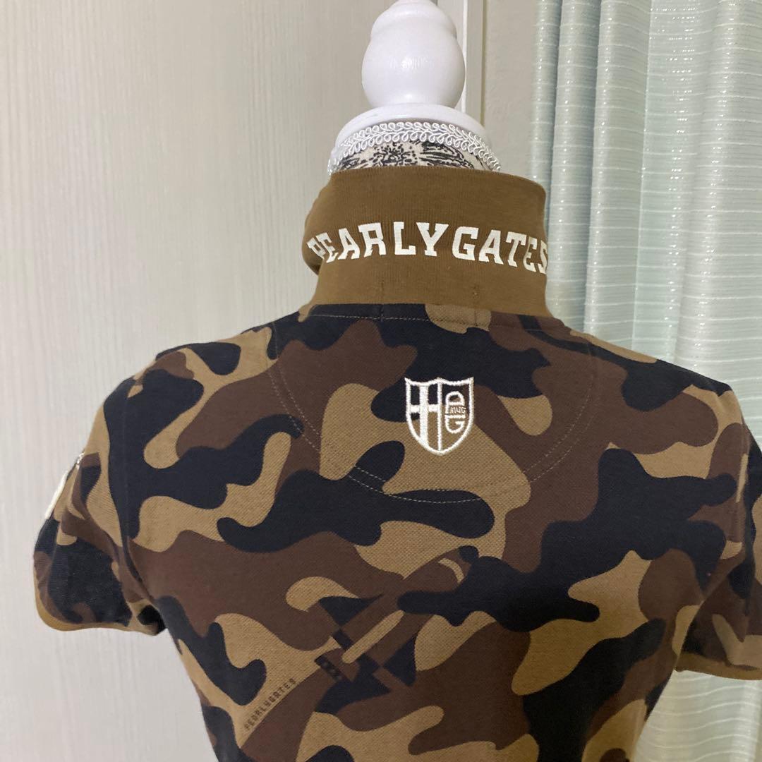 PEARLY GATES パーリーゲイツ 迷彩 カモフラ 半袖ポロシャツ S — image 5