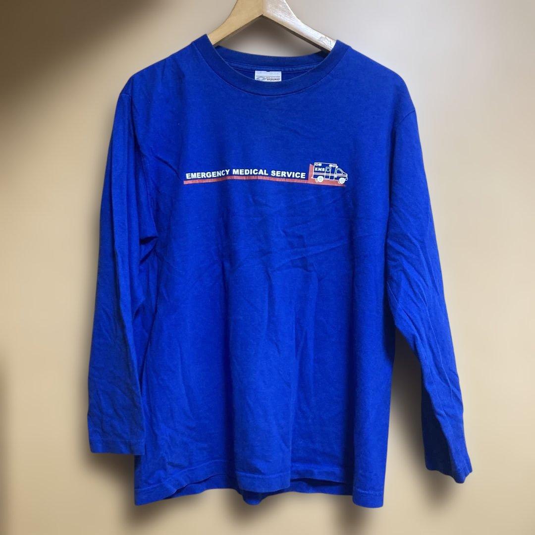 RESCUE SQUAD 長袖カットソー Mサイズ　ブルー — image 2