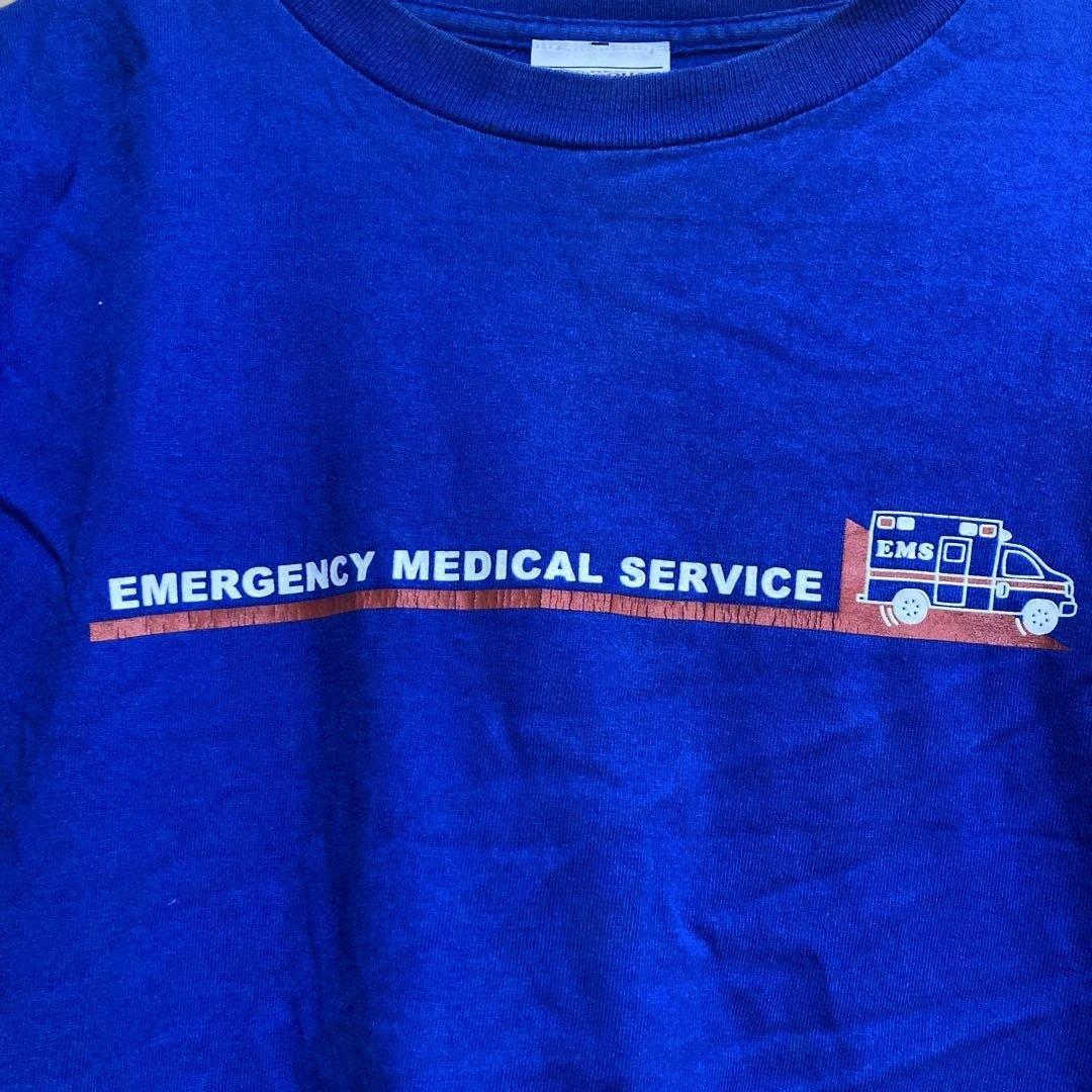RESCUE SQUAD 長袖カットソー Mサイズ　ブルー — image 3