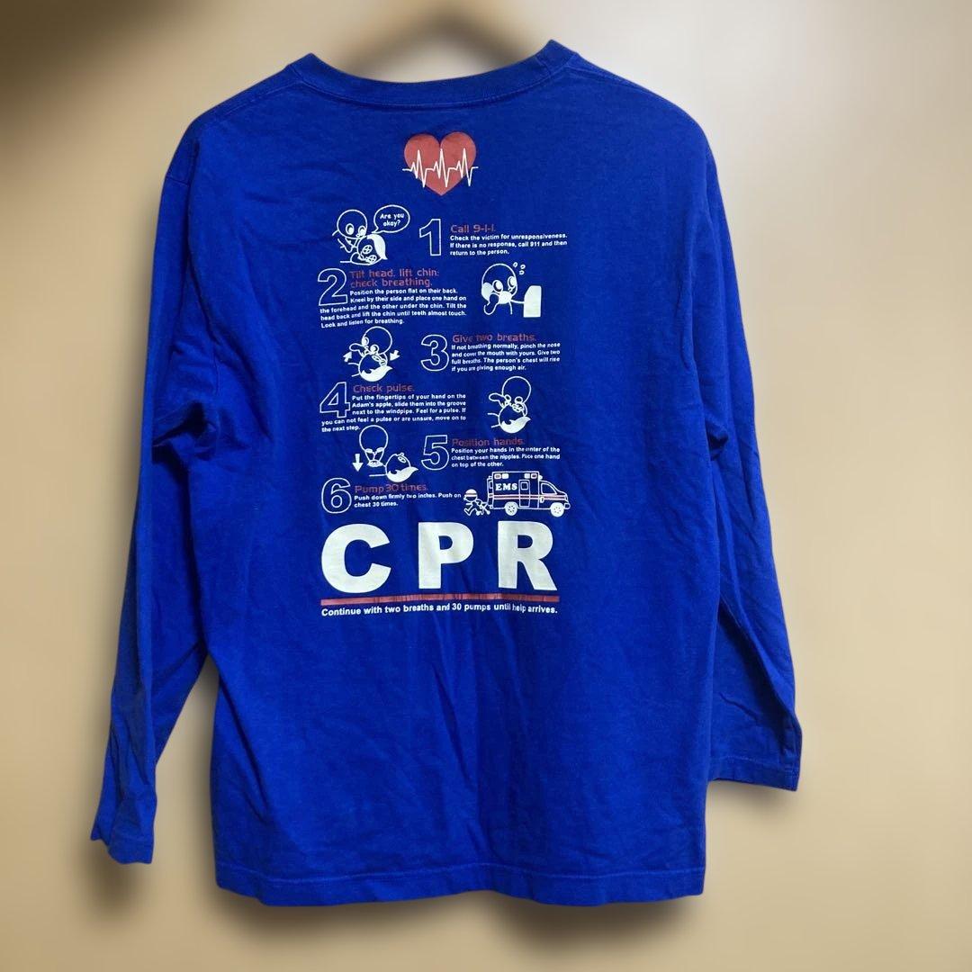 RESCUE SQUAD 長袖カットソー Mサイズ　ブルー — image 5