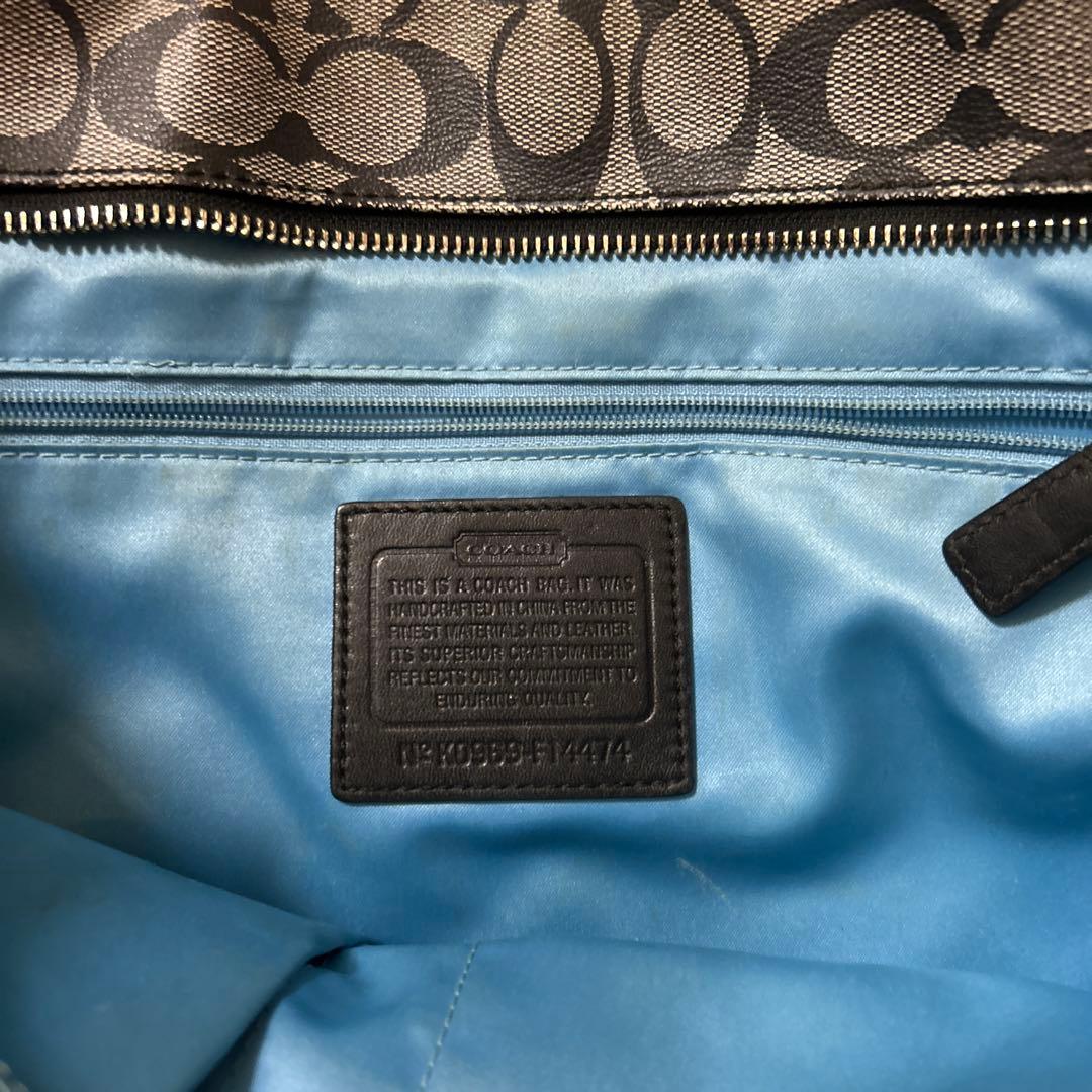 COACH シグネチャー トートバッグ ブラック — image 4