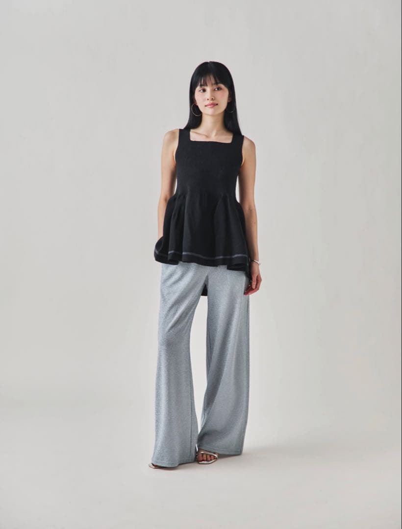 【本日限定値下げ】connse ラメパンツ　white — image 3