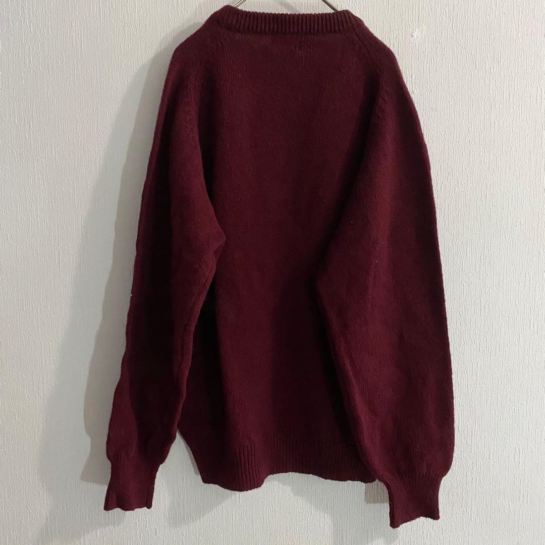 VIVRE CLUB ウール100% Vネック ケーブルニット セーター — image 5