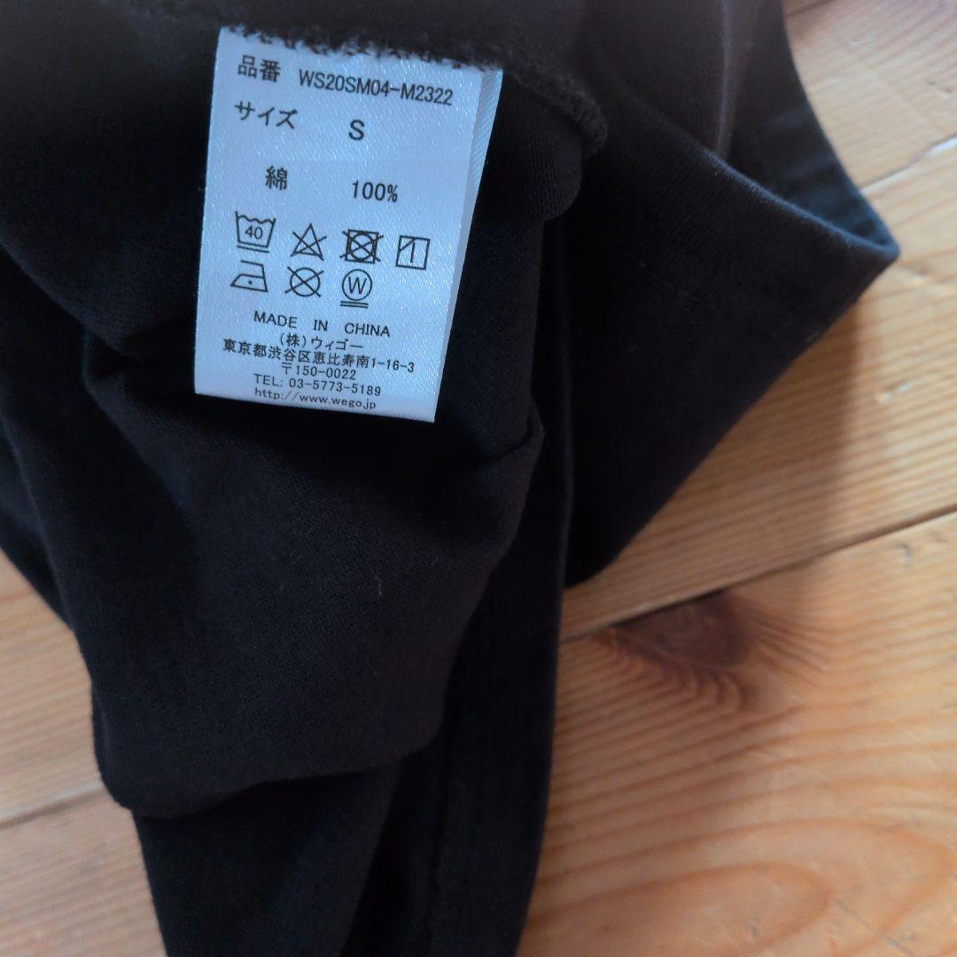 WEGO STANDARD ポケット付きTシャツ ブラック Sサイズ — image 4