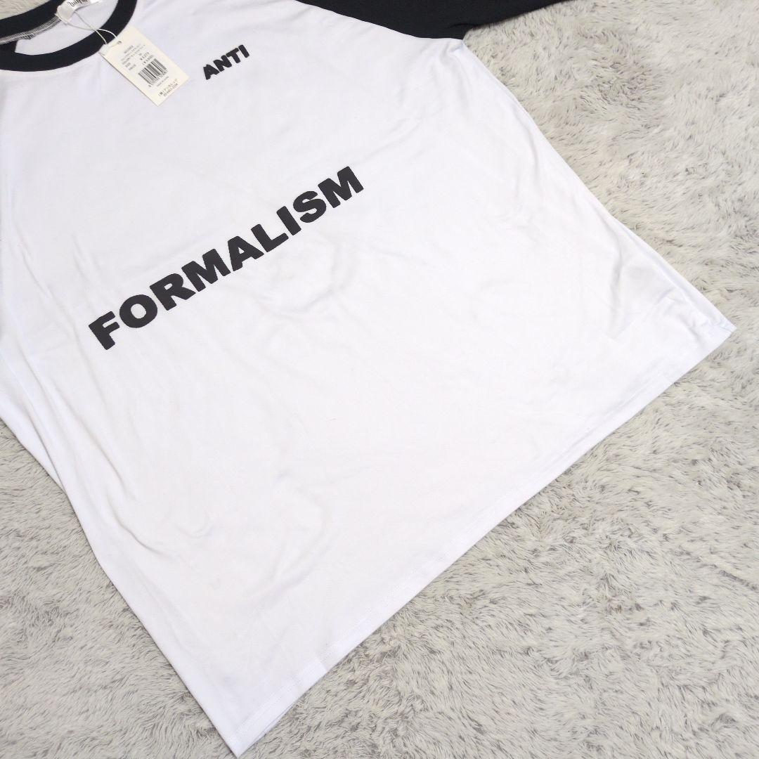 新品 lilful オーバーサイズ ラグランロンTシャツ M バイカラー長袖 — image 3