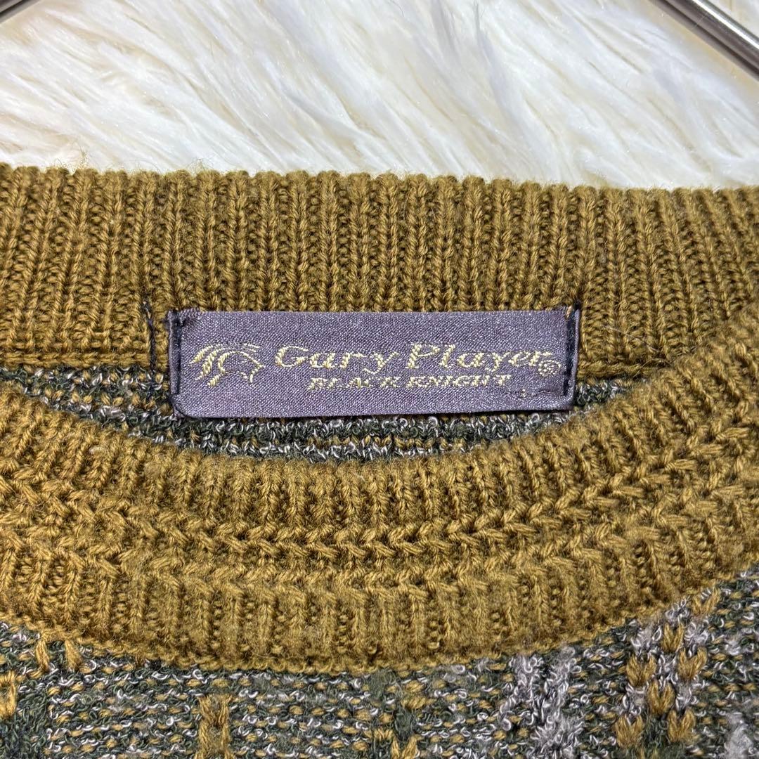 【極渋デザイン】Gary Player 総柄 ジャガードニット マルチパターン — image 4