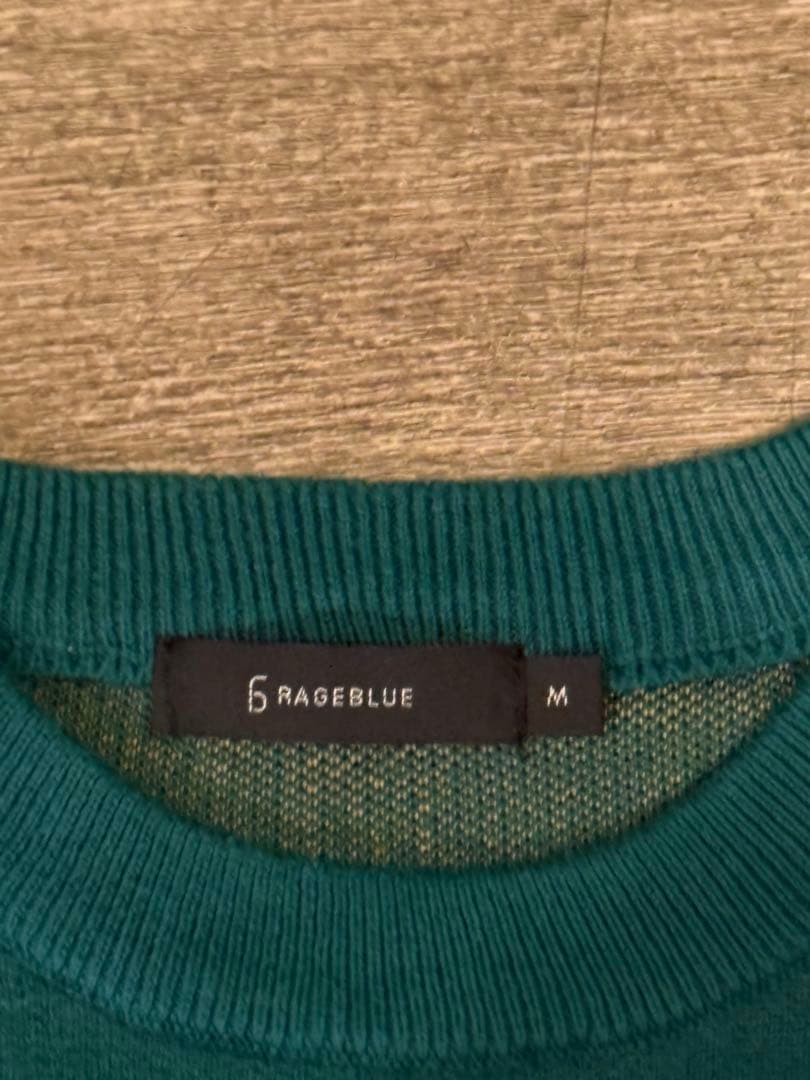 RAGEBLUE U.S.L ロゴ クルーネック ニット セーター — image 5